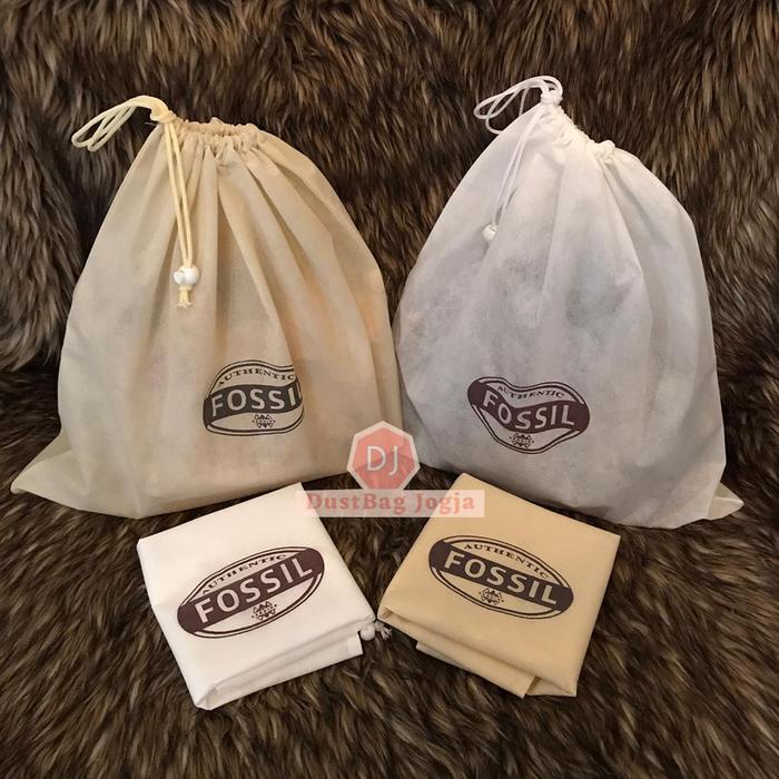 DB FOSSIL ukuran M 30X35 DustBag Tas Serut Sarung Cover Dust Bag