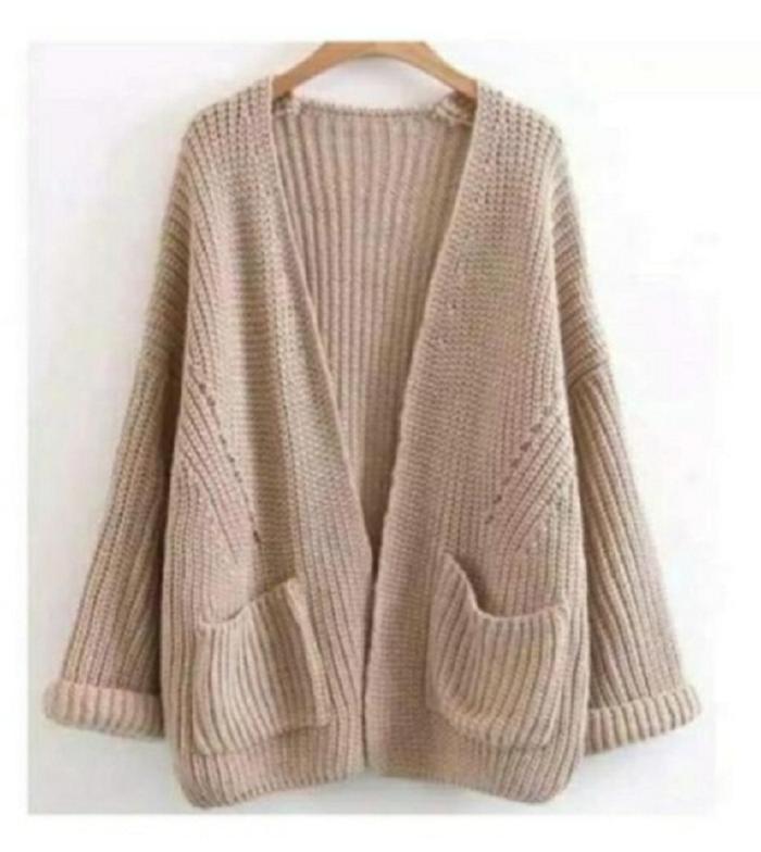 Cardi Kiana Pocket Cream [Outwear 0133] UE1 Cardigan