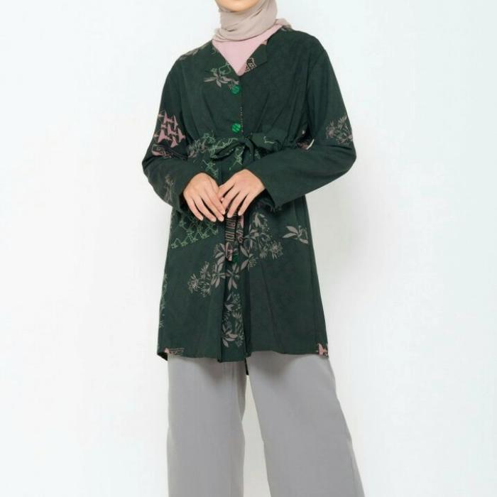 Promo ZM ZASKIA MECCA finny emerald tunik jelita indonesia fashion kek