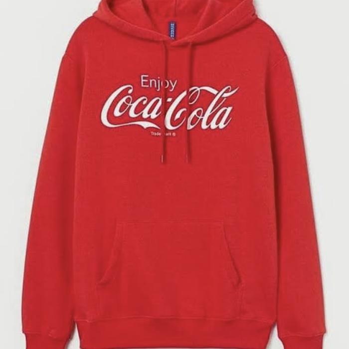 H&M FULL TAG RED COCA COLA HOODIE SWEATER JACKET HNM SALE NEW