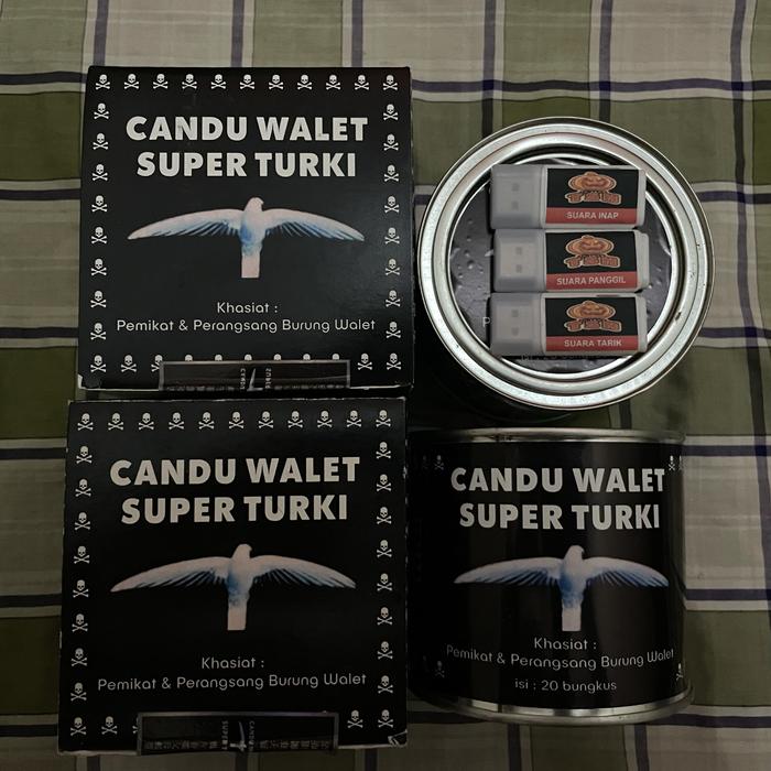 CANDU WALET SUPER TURKI PERKALENG ISI 20 BKS BONUS FLASHDSIK SP ST SI