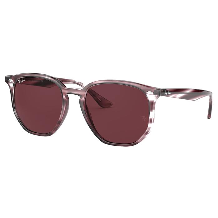 Ray-Ban Irregular RB 4306F 643175 Gloss Striped Havana w/ Dark Violet
