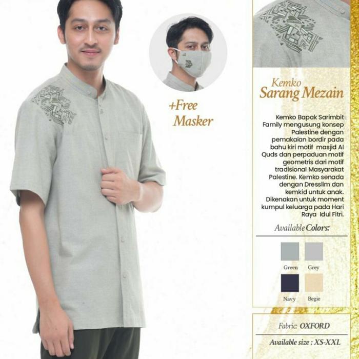 Rabbani Sarang Mezain Sarimbit Keluarga Baju Muslim Free Masker