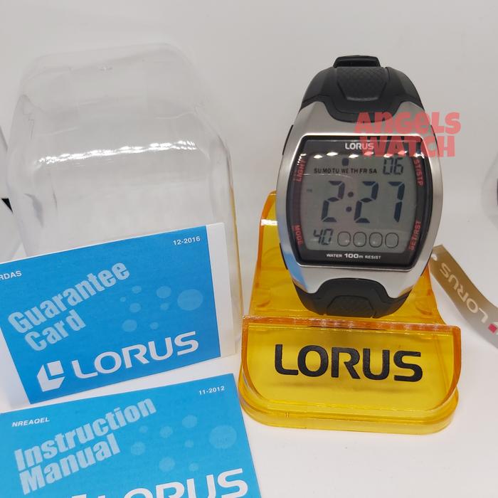 jam tangan pria digital lorus R2327CX-9 original lorus
