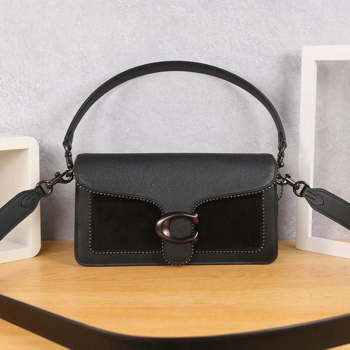 Coach Tabby Shoulder Bag 26 With Beadchain Black Color