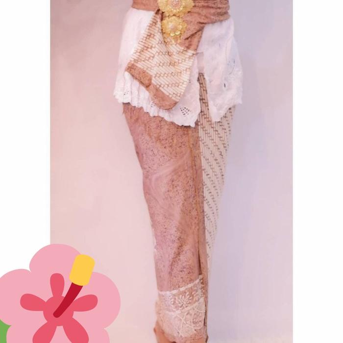 kain selendang sutra paris motif batik polos