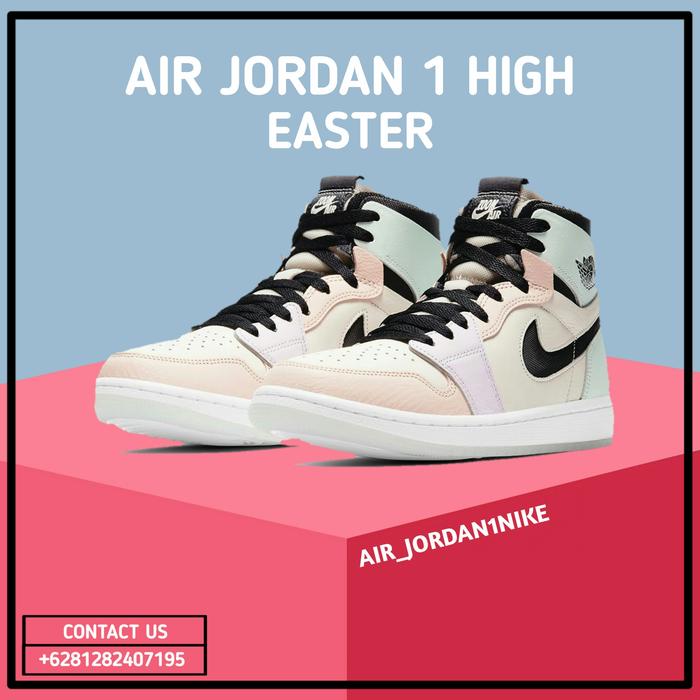 Sepatu Nike Air Jordan 1 High Zoom "EASTER” (W) 100% Authentic