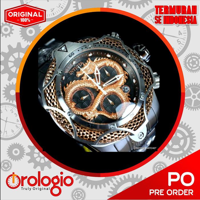 Invicta Venom Dragon Scale Swiss Mvt Chrono Steel 31511 Ori & Termurah