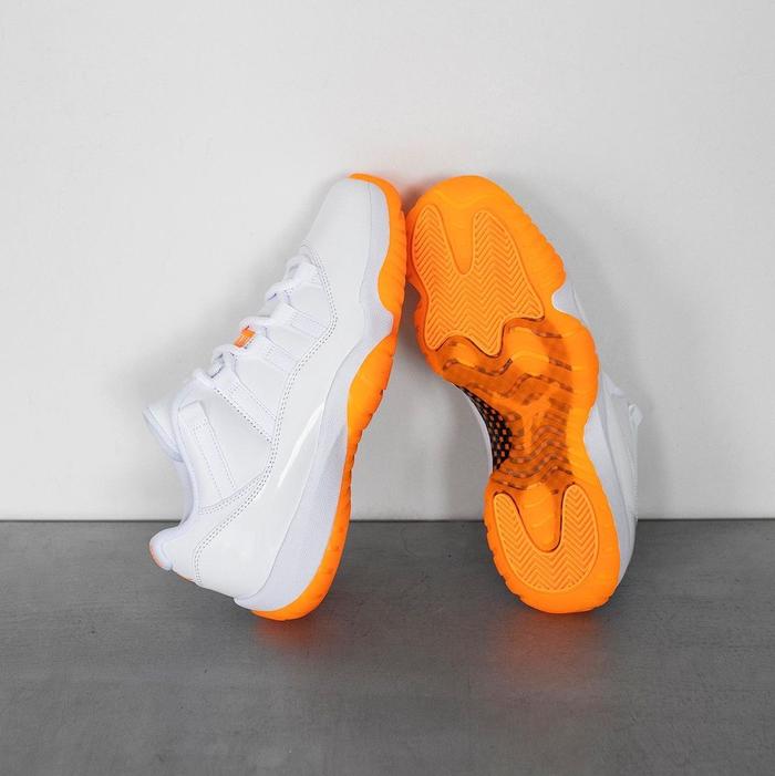 Air Women Jordan 11 Retro Low “White/Orange”