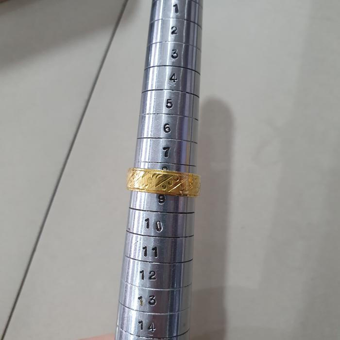 cincin emas 700 bkk ukir emas asli