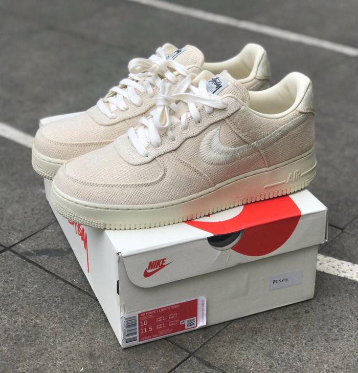 air force 1 x stussy fossil