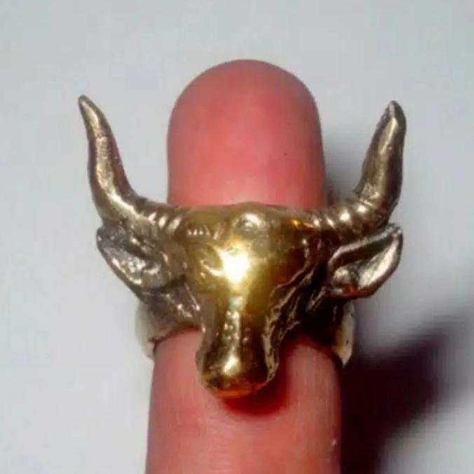 Cincin Kuningan Mahesa Tolak Balak Antik