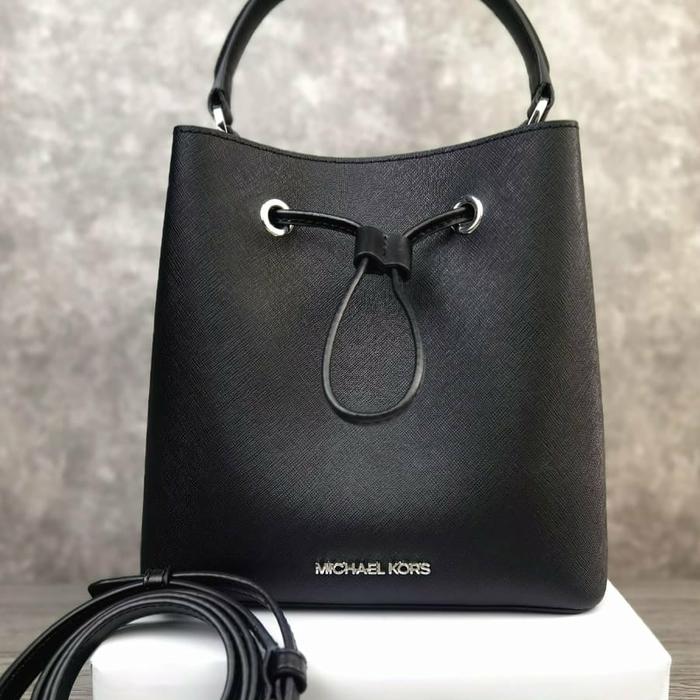 michael kors suri medium bucket tas black