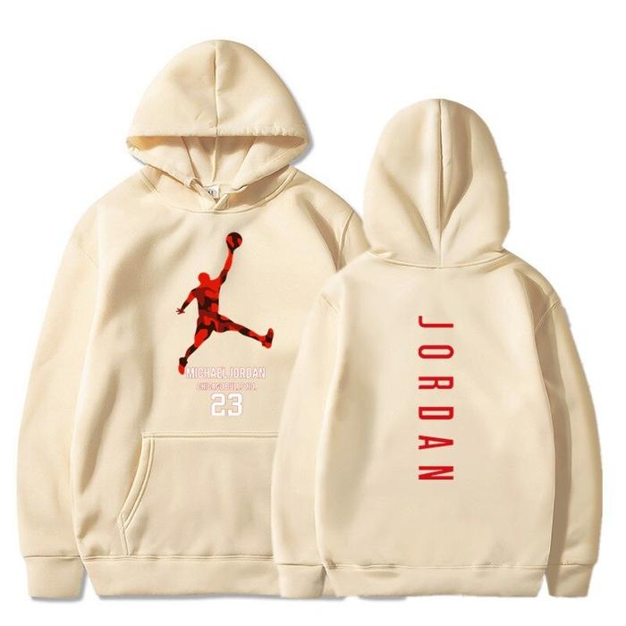 Jordan Hoodie Original 23 - Jaket Hoodie Cowo Cewe Bahan 100% Cotton Fleece Lembut Nyaman Dipakai Co