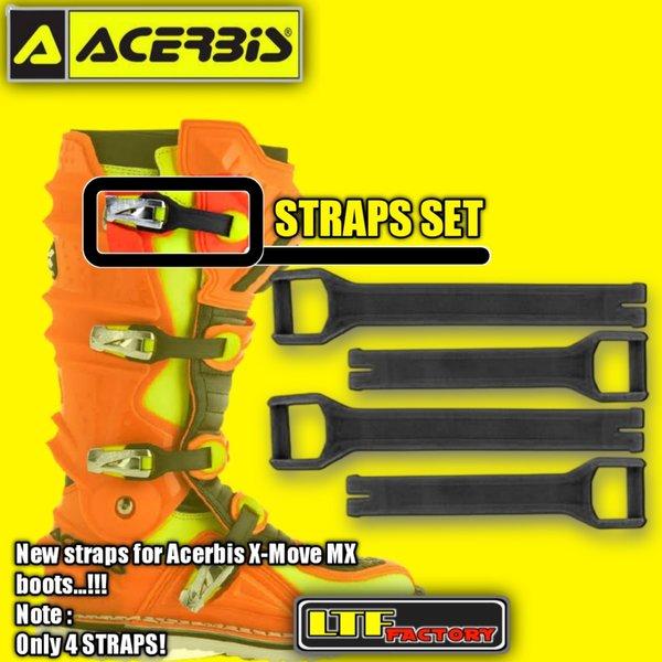ACERBIS X-MOVE BOOTS BUCKLE STRAP LEVER KIT - TALI CADANGAN SEPATU SET ADVENTURE TRAIL - MOTOCROSS O