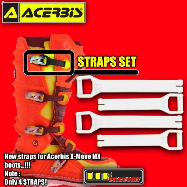 ACERBIS X-MOVE BOOTS BUCKLE STRAP LEVER KIT - TALI CADANGAN SEPATU SET ADVENTURE TRAIL - MOTOCROSS O
