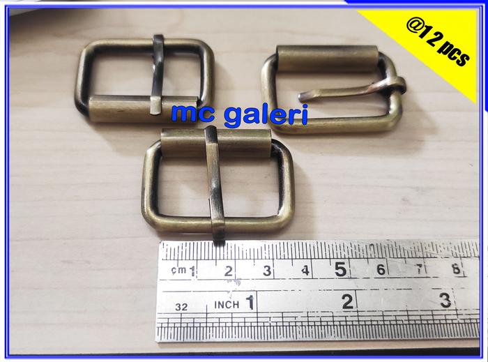 AKSESORIS TAS GESPER TAS RING TUSUK 3 CM TEBAL ATG / BAKAR (12 PCS)