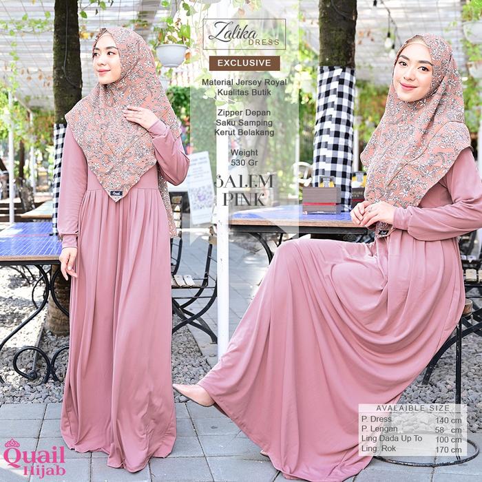 gamis zalika quail hijab
