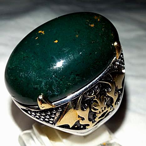 batu cincin pancawarna ijo Garut natural original