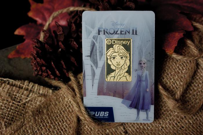 Logam Mulia UBS Disney Frozen Elsa Edition 10 Gram 24K Fine Gold 999.9