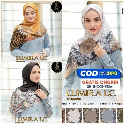 Jilbab Kerudung Segi Empat Signarica Lumira Motif Lasercut