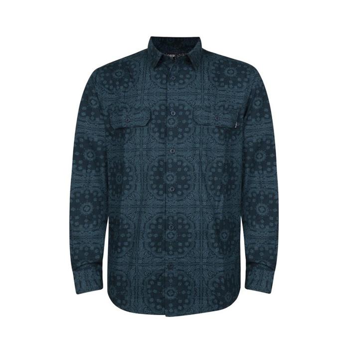 Kemeja Eiger Original Batik Pria Blumen Paisley - Navy