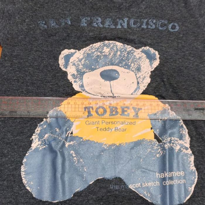 Kaos Bear size anak warna dark grey ( kaos import Thailand) bekas