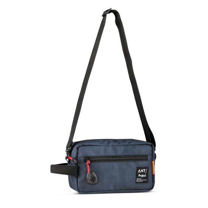 ANT PROJECT Hand Bag Pria 3in1 Clutch Original Tas Slempang Pria Biru