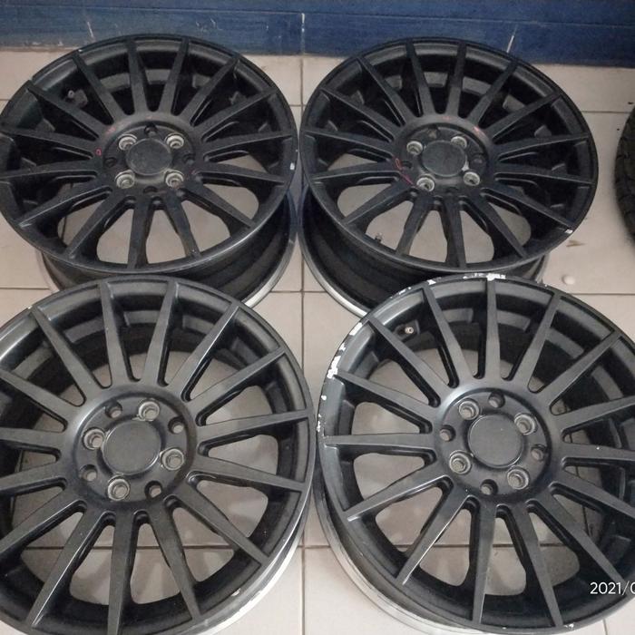 pelek racing bekas oz ring16x7 h4x100-114,3 black