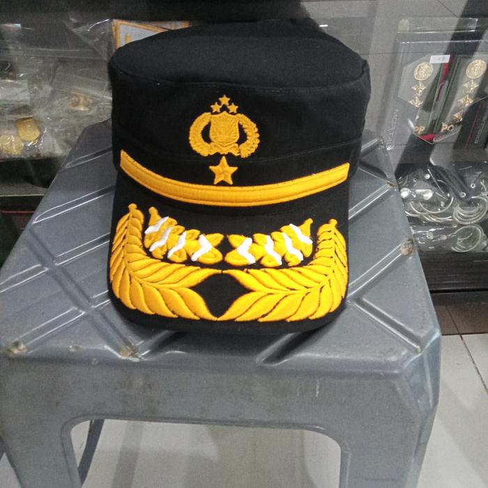 Topi Komando Polri Pati Bintang Satu