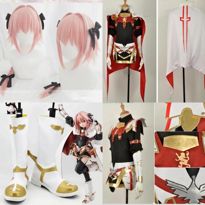 Astolfo FGO fate grand wig costume cosplay armor fullset