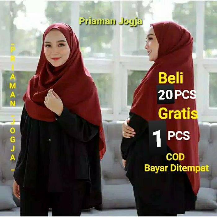 Pasmina Diamond 200x75 Pashmina Panjang Basic Non Instan Mu