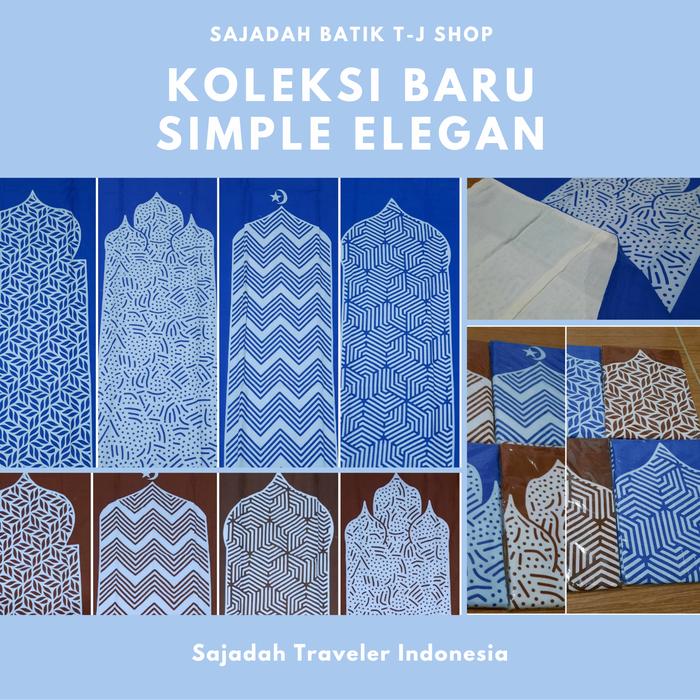 Sajadah Simpel Traveler Indonesia, Batik New Motif!! Nyaman Tipis