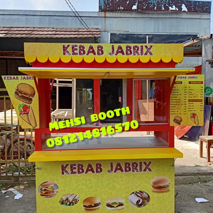 Gerobak booth kebab , burger, roti panggang new