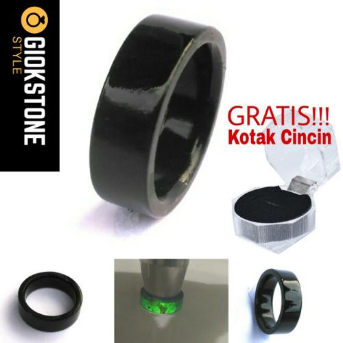 PROMO!! Ring Cincin Black Jade Flat