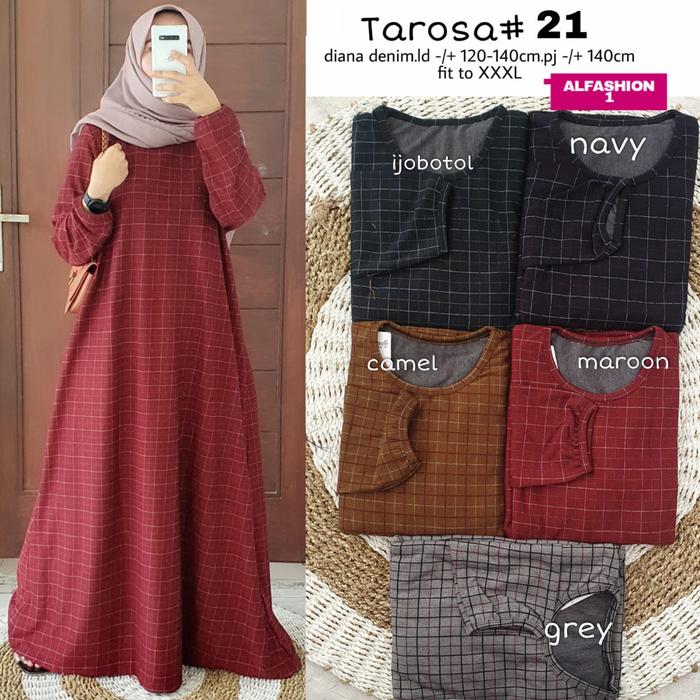 TAROSA#21 SUPER JUMBO MAXY DIANA DENIM TEBAL MELAR BIGSIZE TERBARU