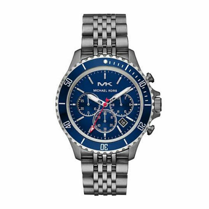 Jam Pria MicHaell Korss BayVille Blue MK 8727 MK8727 Original 44mm