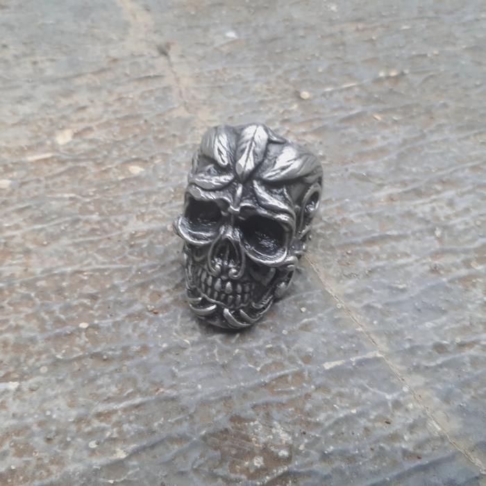 Ring Cincin Fourspeed Original Deadleaf Skull Ring