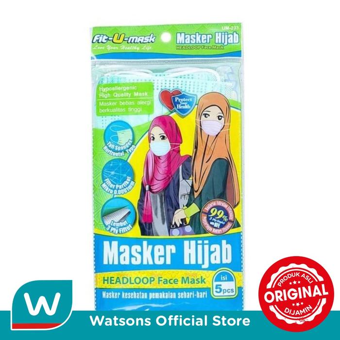 Fit-U Hijab Mask 5s Headloop Face Mask