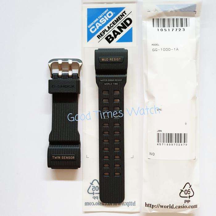 STRAP G-SHOCK GG-1000-1A GG 1000 BLACK Casio Original