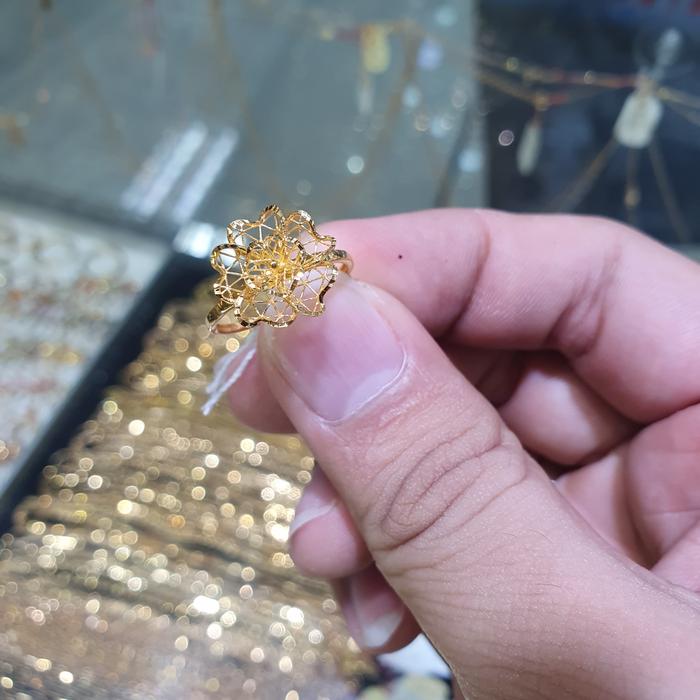 cincin emas 700 kembang jaring kendari