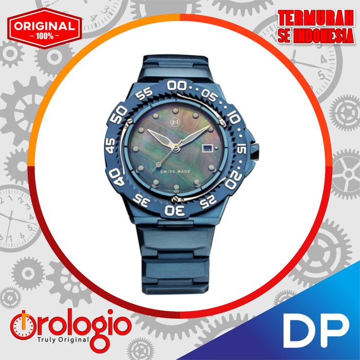 DP NOVE Trident Automatic - Swiss Made Ultra Slim Dive Watches - Biru