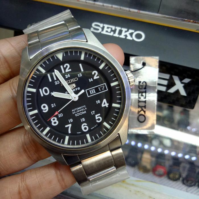 Jam Tangan Analog Pria Otomatic SEIKO SNZG13K1 Stainless Steel
