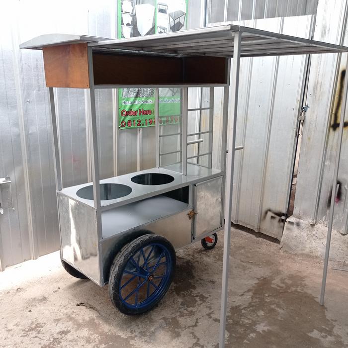 Gerobak Bakso Cilok Minimalis Custom