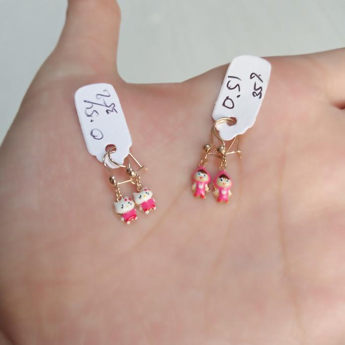 Anting Anak Emas Asli Anting Kartun Emas Anting Emas Terbaru Karakter