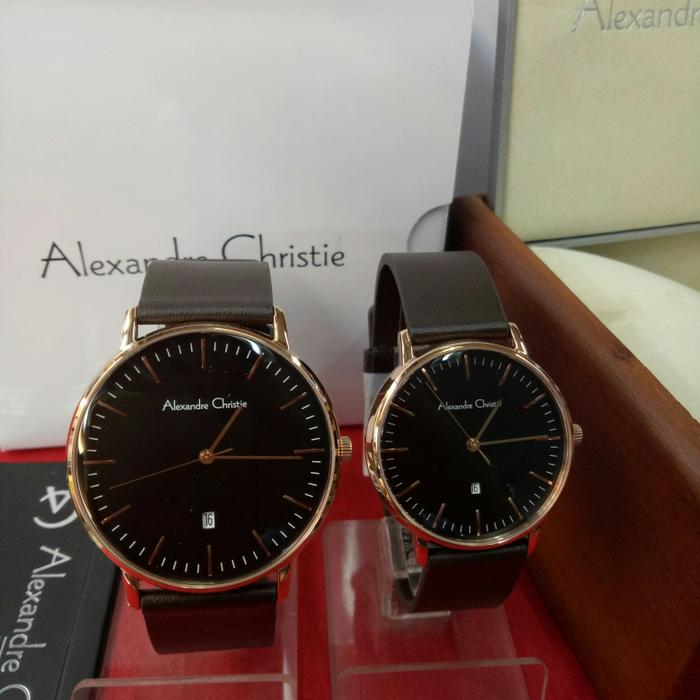 Jam Tangan Analog Couple Alexandre Christie Ac 8420 MD/LD All Stainles
