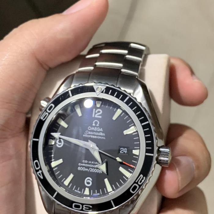 omega seamaster planet ocean black dial original