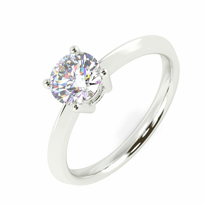 cincin Solitaire berlian eropa asli vvs