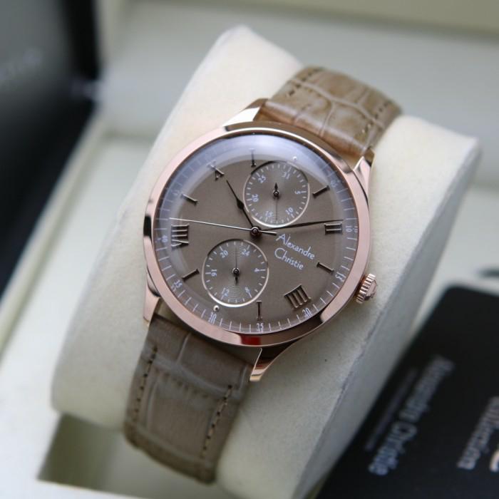 Alexandre Christie AC 2943 / AC 2943BF RoseGold Brown Original&Garansi