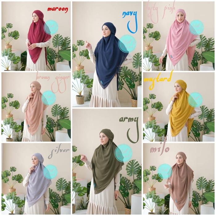 jilbab hijab kerudung bergo khimar ceruty sayyidah standar ori melz